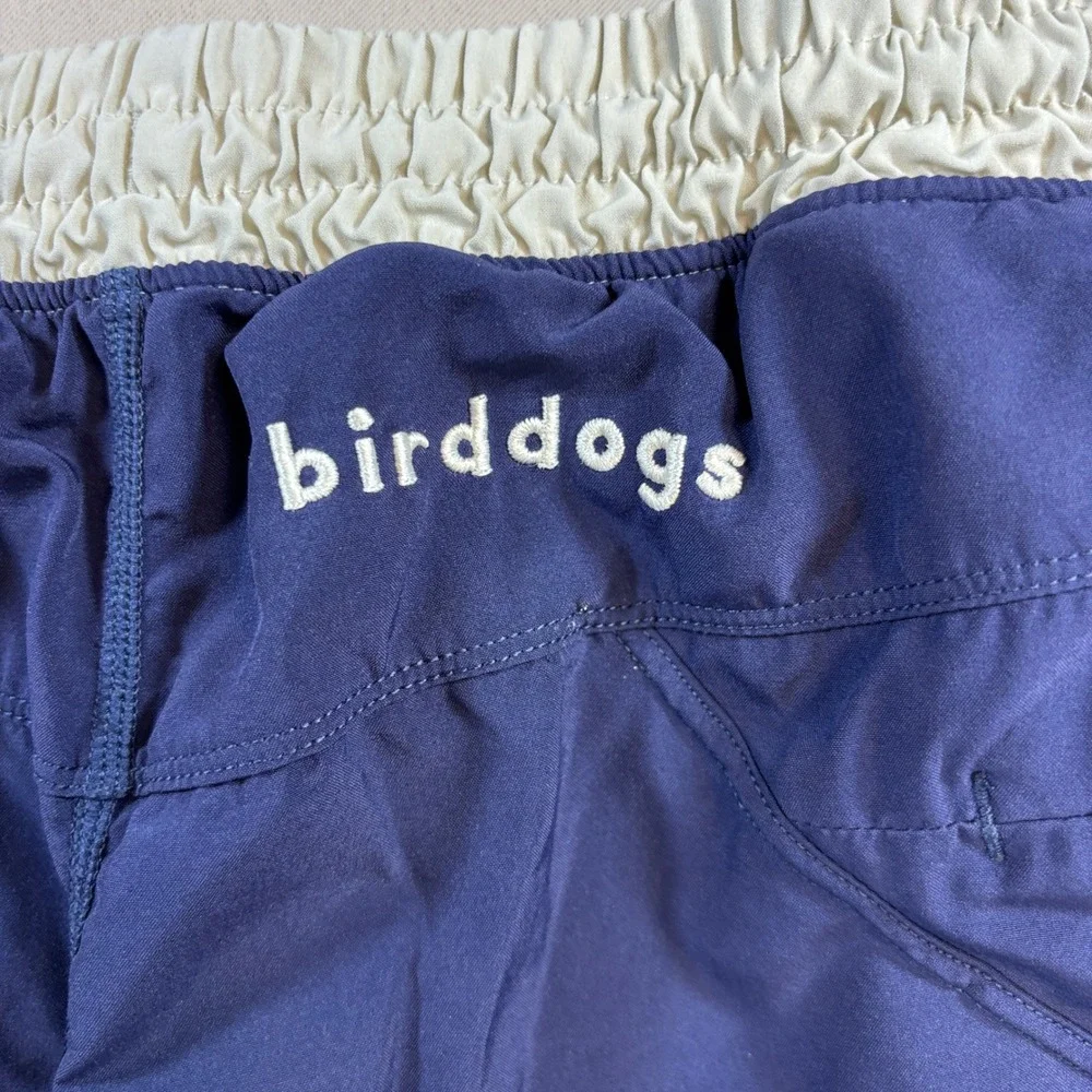 Birddogs Gym Shorts Mens Medium Navy Blue Lined Athletic Performance Stretch